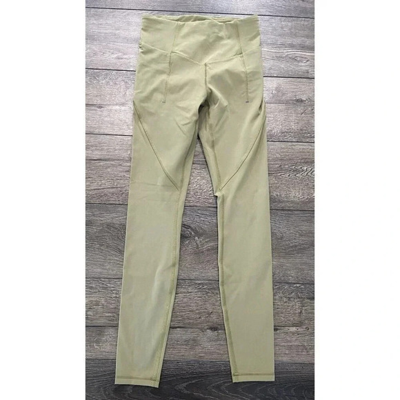 Lululemon Fine Force High Rise Tight Leggings Bronze Green 28" Inseam Size 6 - Picture 2 of 6